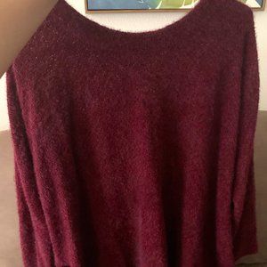 Oversized Magenta Sweater